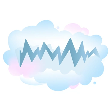 A dramatic scene of cloud formations in the sky that resemble the jagged patterns of a fault line. The clouds are arranged in a series of sharp, angular shapes, contrasting with the soft edges of surrounding clouds. The background features a gradient of pastel colors, transitioning from gentle blues to warm pinks, creating a harmonious atmosphere. The overall composition emphasizes the intricate details of the cloud patterns, highlighting the natural beauty of the sky.