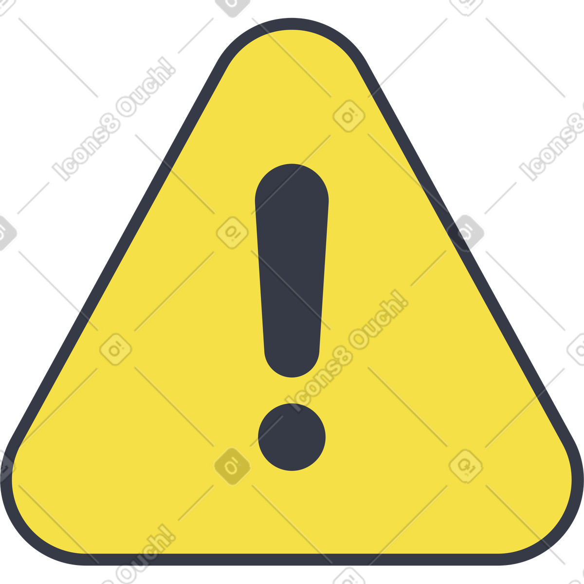 下载 Abstract 风格的 Warning sign 插画，支持 PNG、SVG 格式