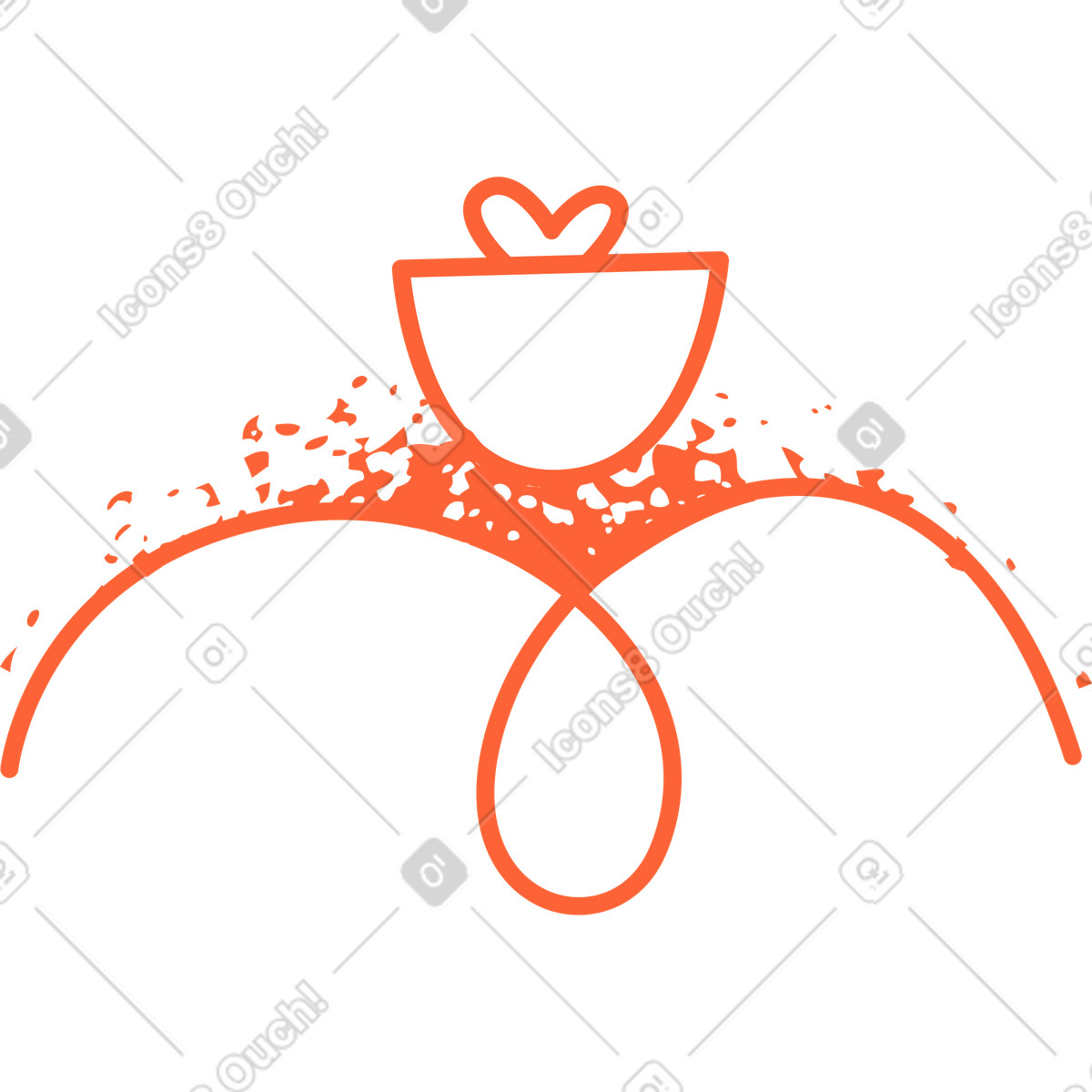 Fiori illustrazione in stile Crayon scarica in PNG, SVG