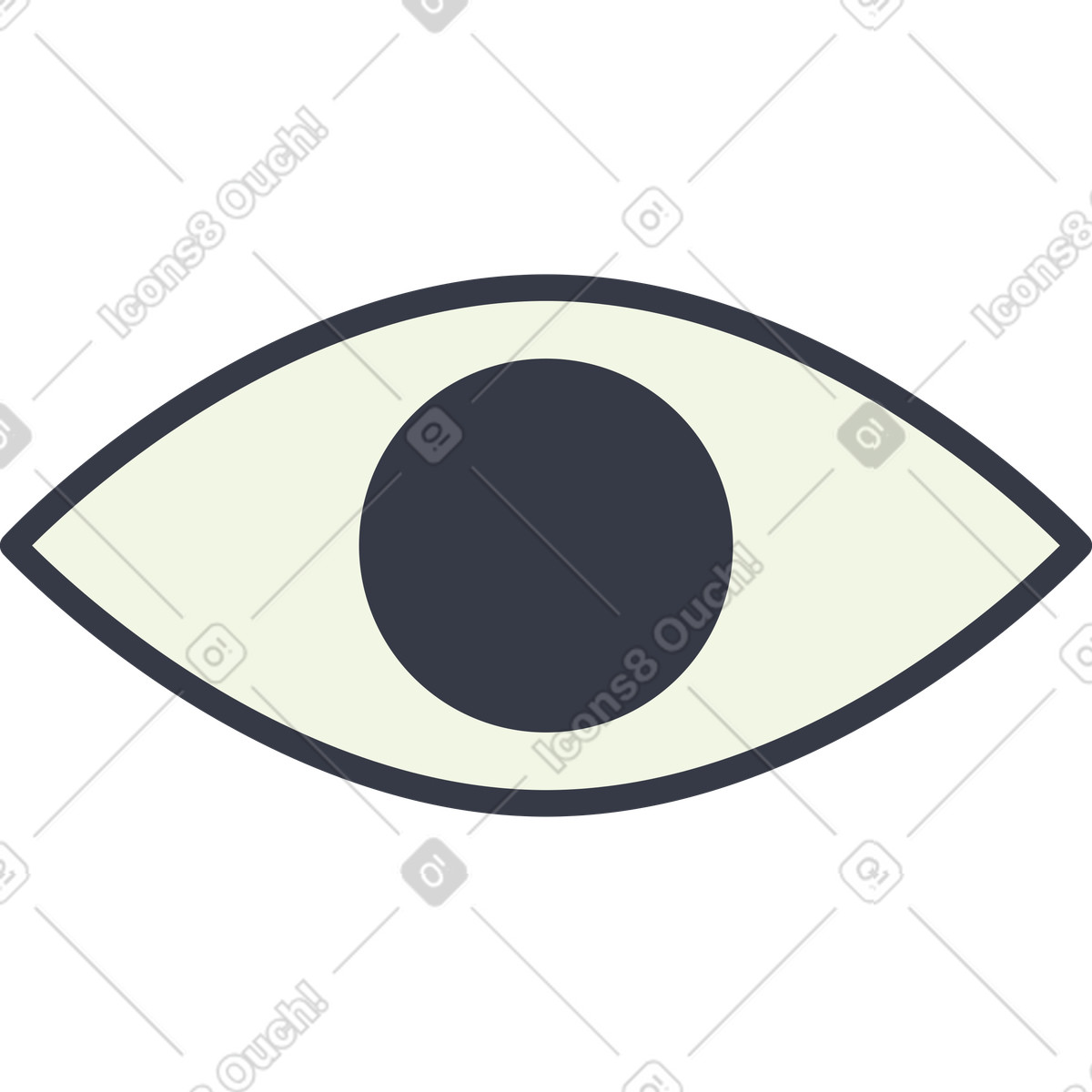 Eye illustration in Abstract style download in PNG, SVG