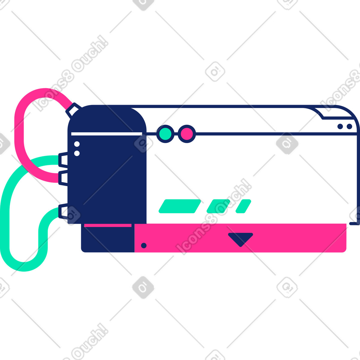Shredder illustration in PNG, SVG
