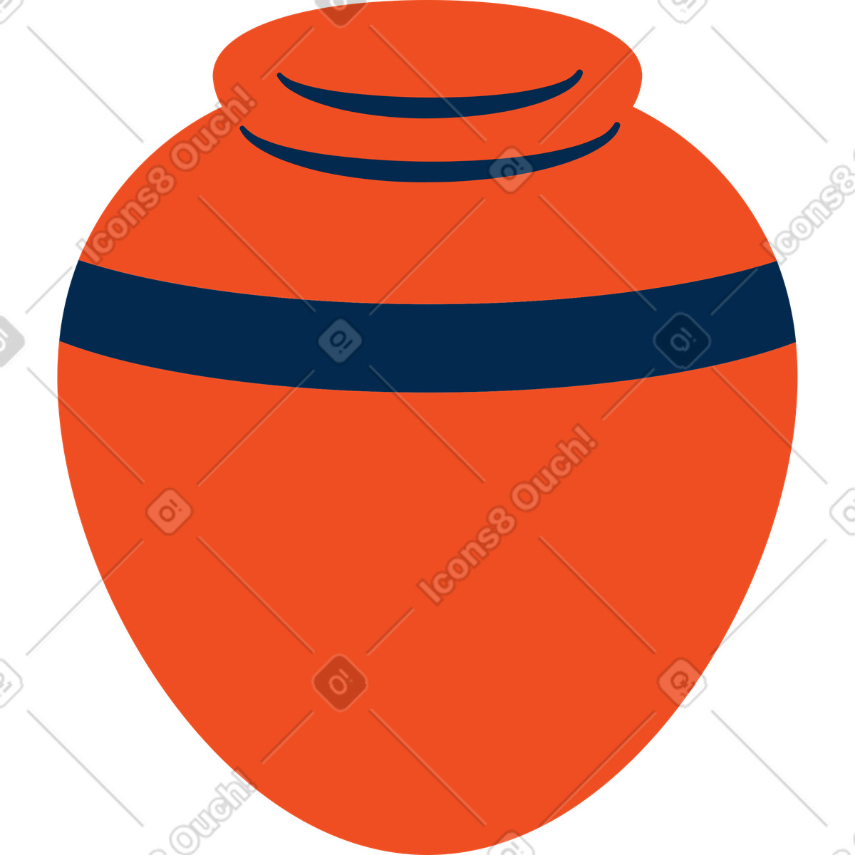 Ilustración Florero en estilo Flame a descargar en PNG y SVG