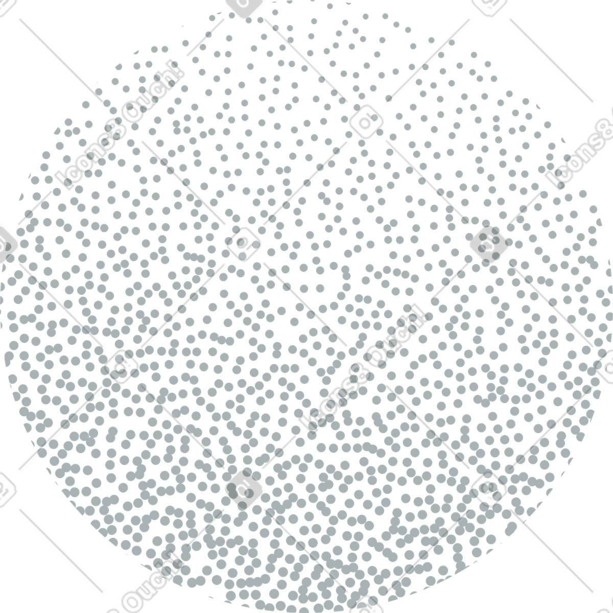 Grainy halftone circle illustration in Grain style download in PNG, SVG