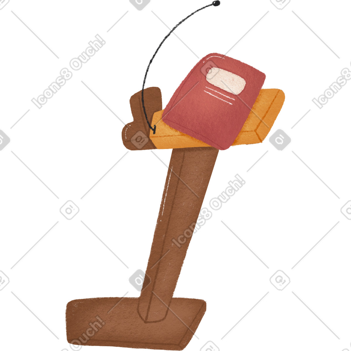 Tribun-Illustration im Woolly-Stil als Download in PNG, SVG