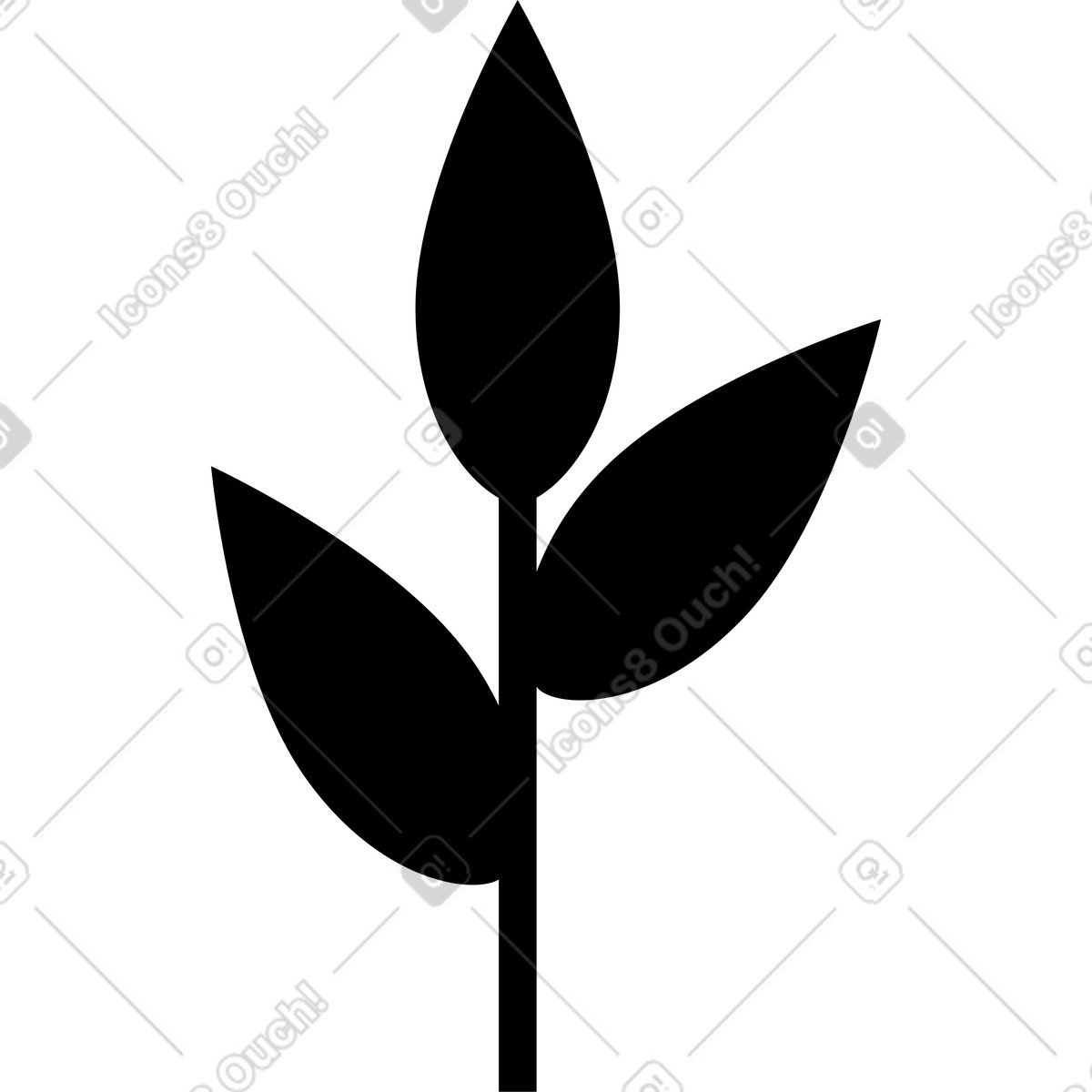 Ilustração de Folha em no estilo Burgundy para baixar em PNG, SVG
