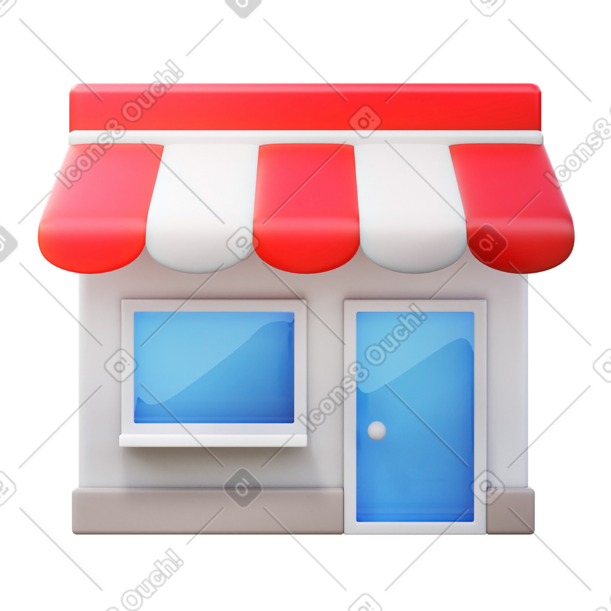3D Fluency スタイルの Shop のアニメーションイラストをGIF、Lottie (JSON)、AEでダウンロード