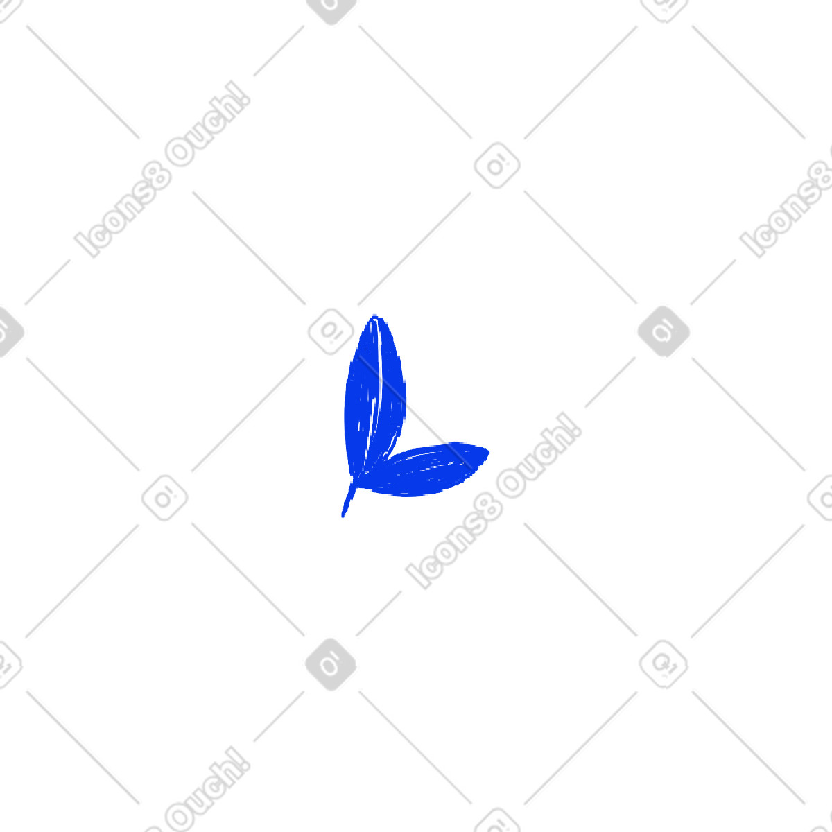 Ilustração de Peppermint leaf em no estilo Biro para baixar em PNG, SVG