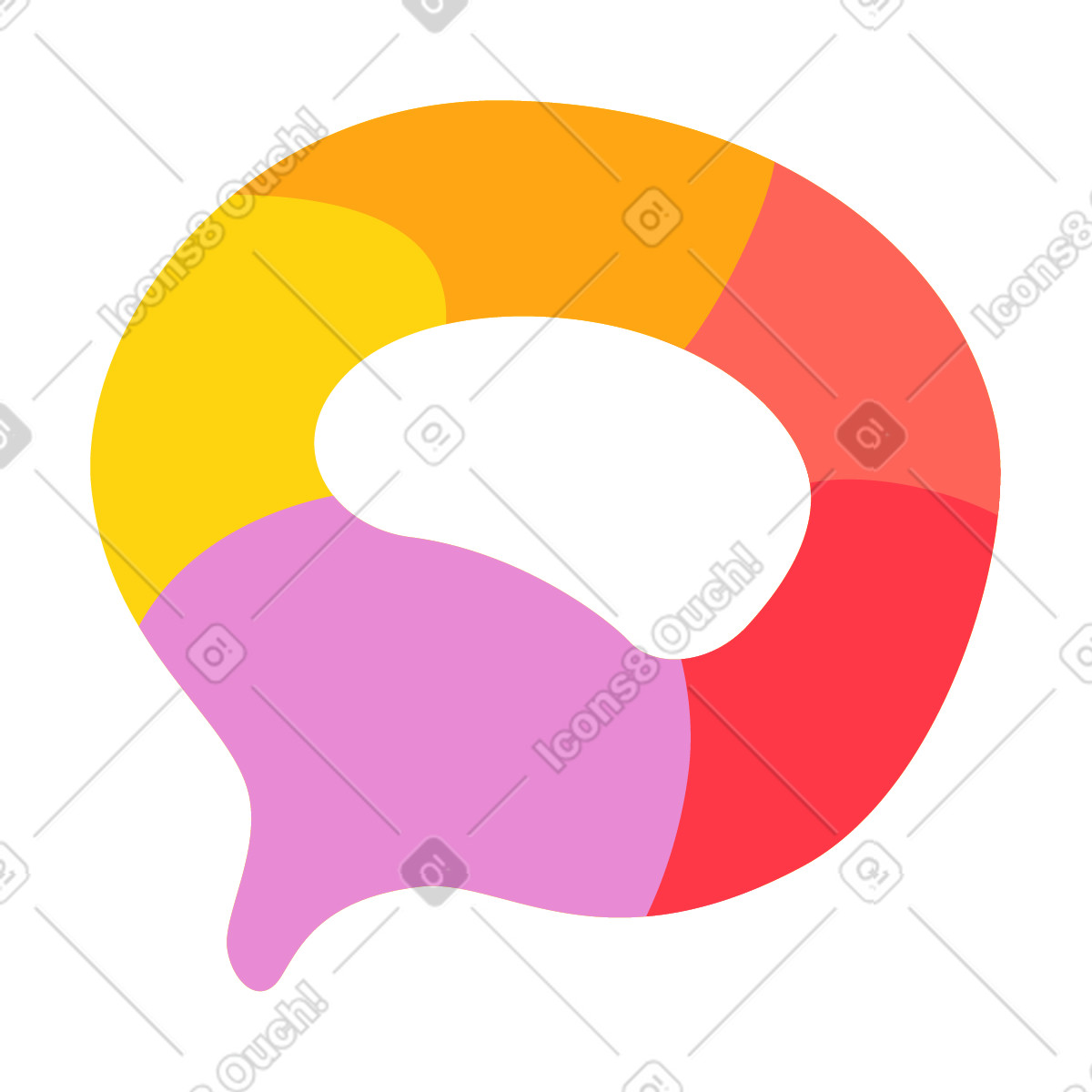 Cerchio di colori illustrazione in stile Everyday scarica in PNG, SVG