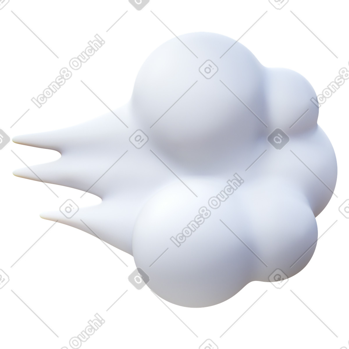 3D Fluency スタイルの 飛び去る のイラストをPNG、SVG形式でダウンロード
