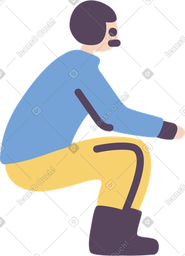 Man on a bike PNG, SVG