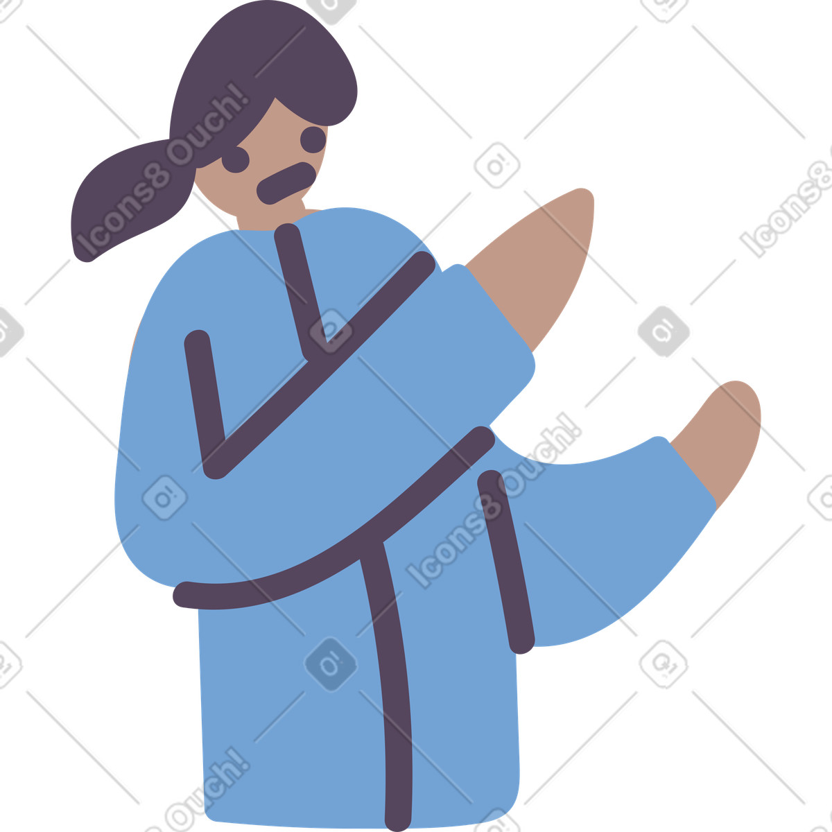 Illustration Haut du corps dans le style Pluto à télécharger aux formats PNG, SVG