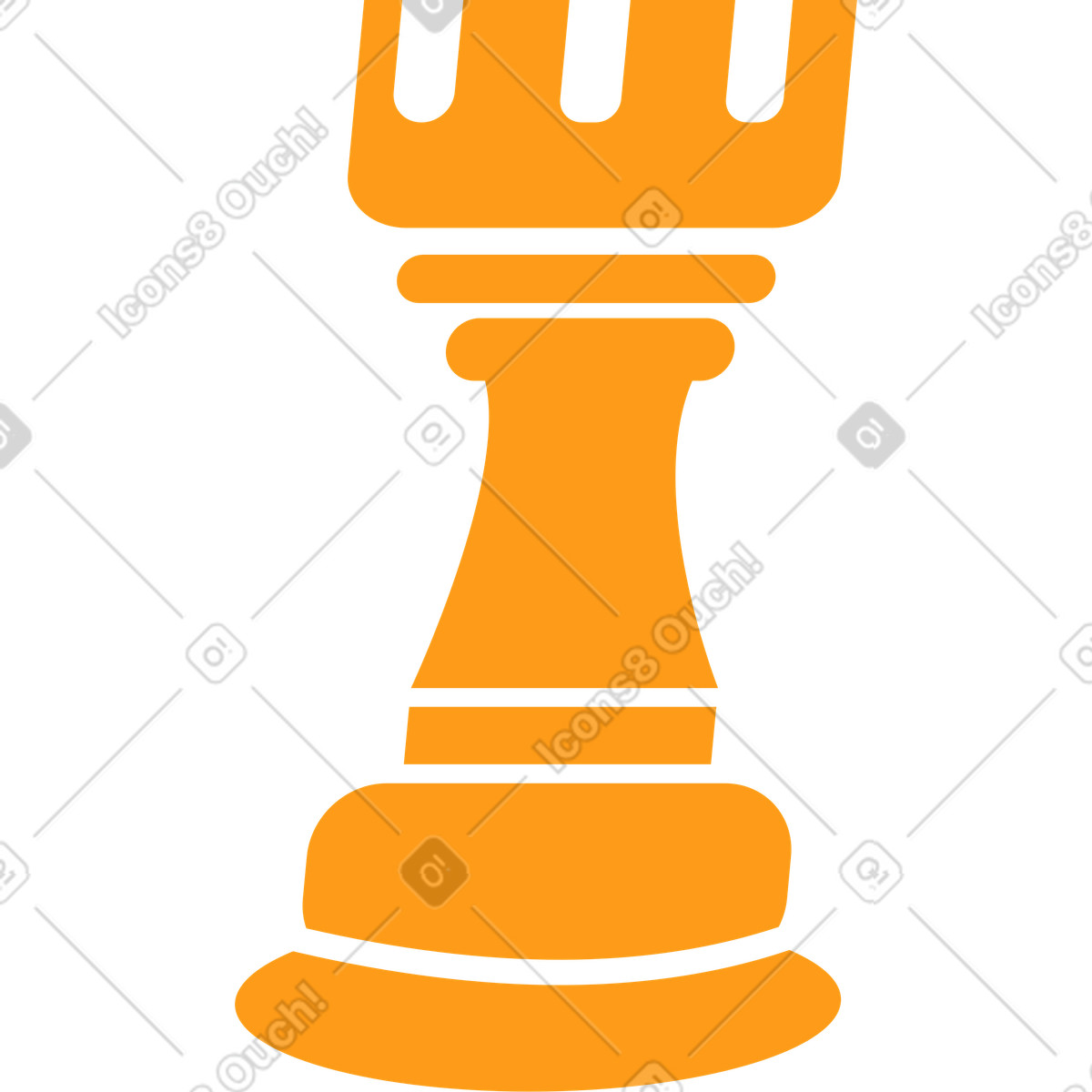Elefantenschach-Illustration im Kingdom-Stil als Download in PNG, SVG