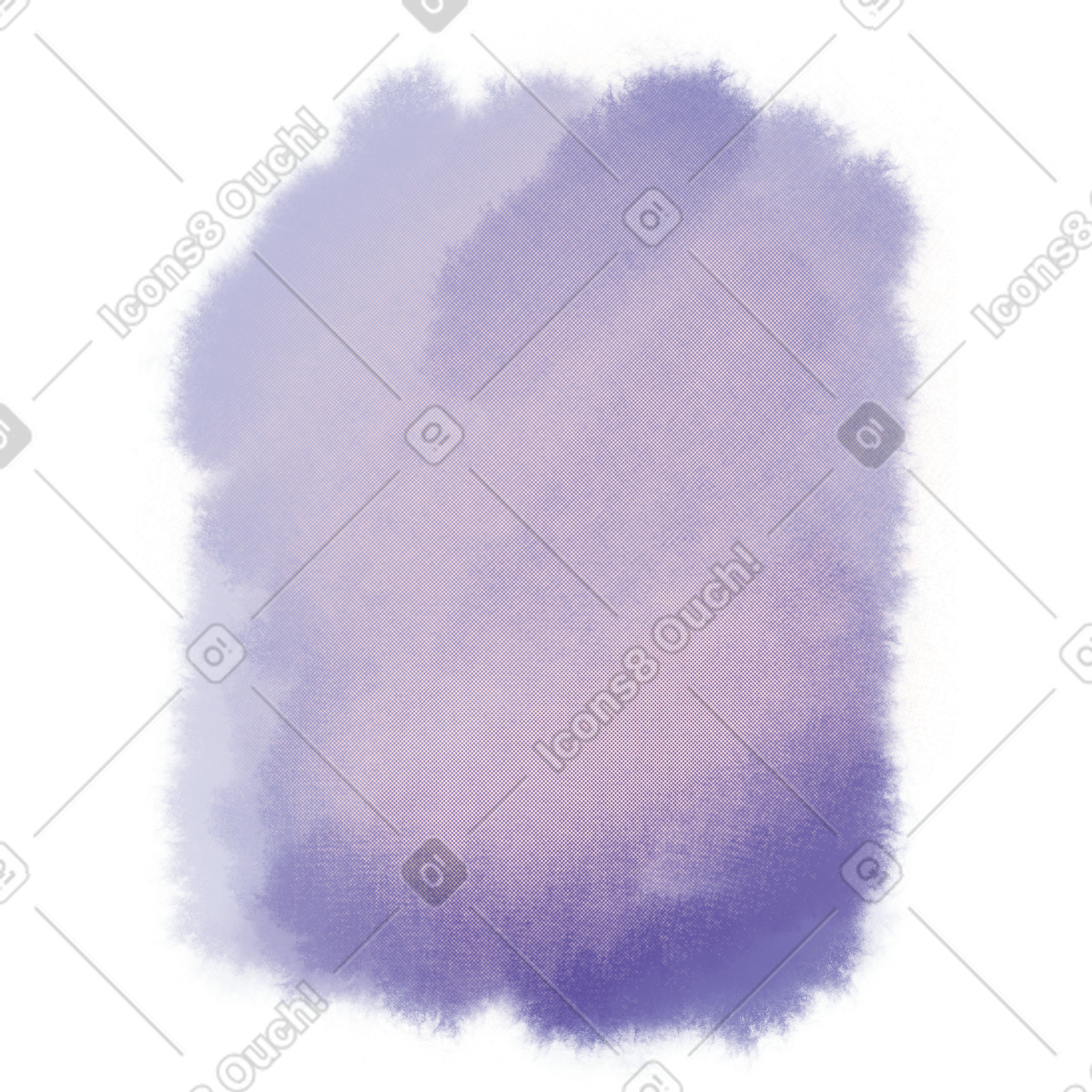 Purple watercolor stain with texture illustrazione in stile Moments scarica in PNG, SVG
