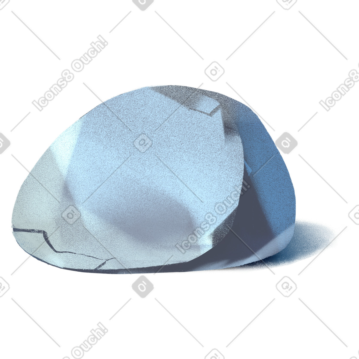 Иллюстрация Серый камешек в PNG и SVG