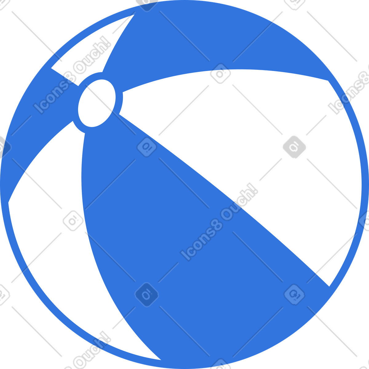 下载 Sky 风格的 沙滩球 插画，支持 PNG、SVG 格式