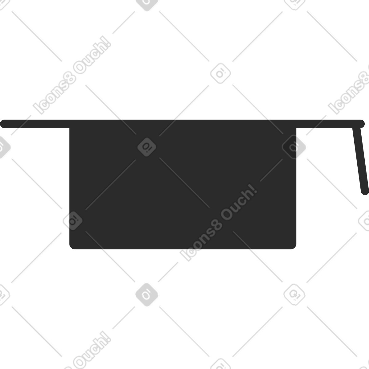 Ilustración Gorro de graduación en estilo Marginalia a descargar en PNG y SVG