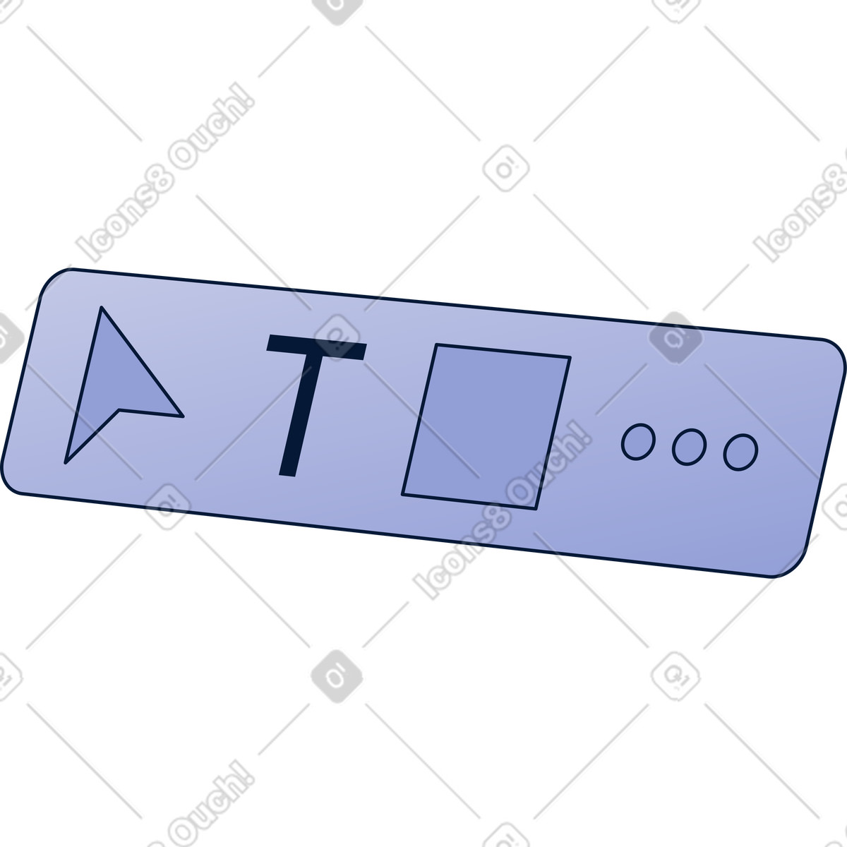 Design tools frame illustration in Neat style download in PNG, SVG