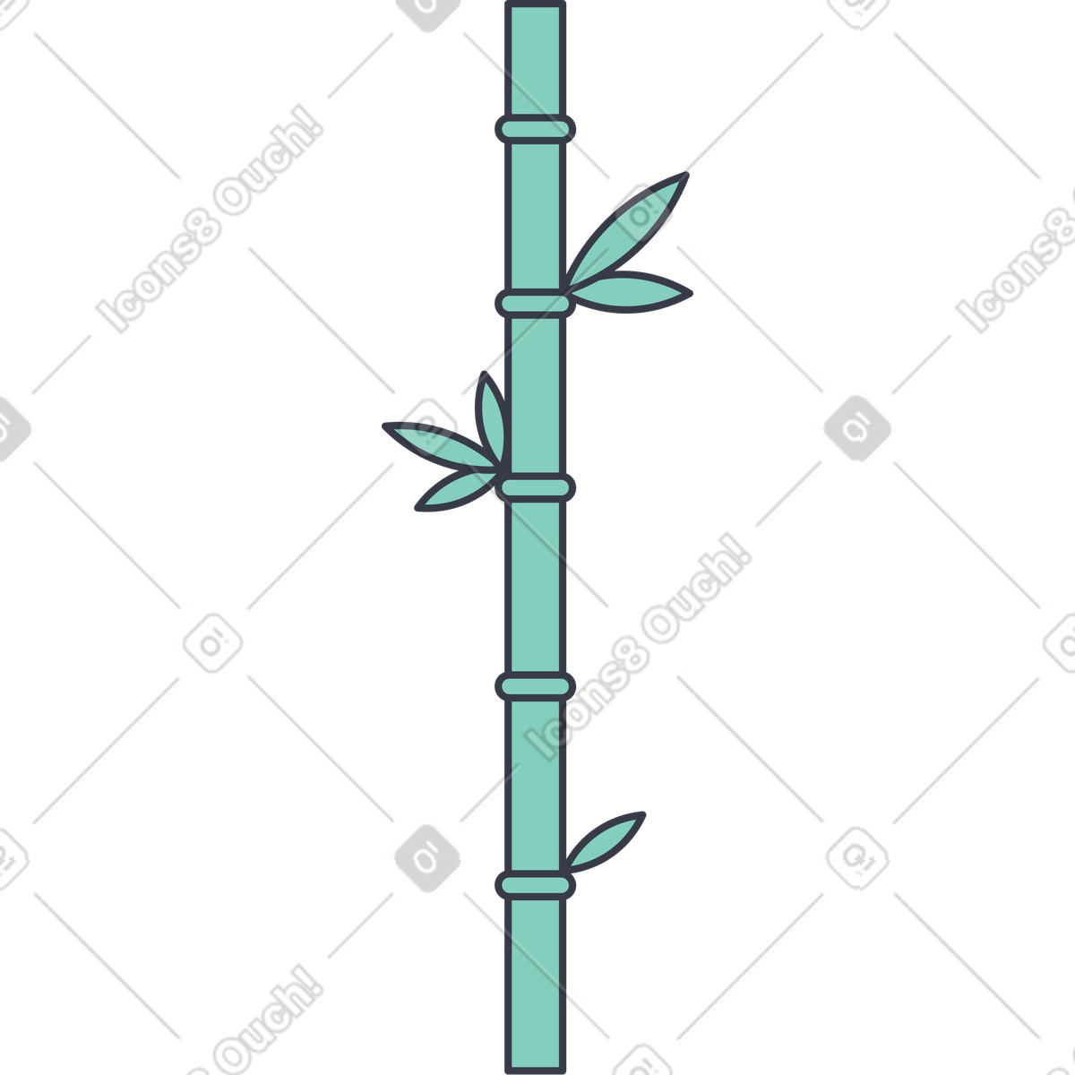 Ilustração de Bambu em no estilo Abstract para baixar em PNG, SVG