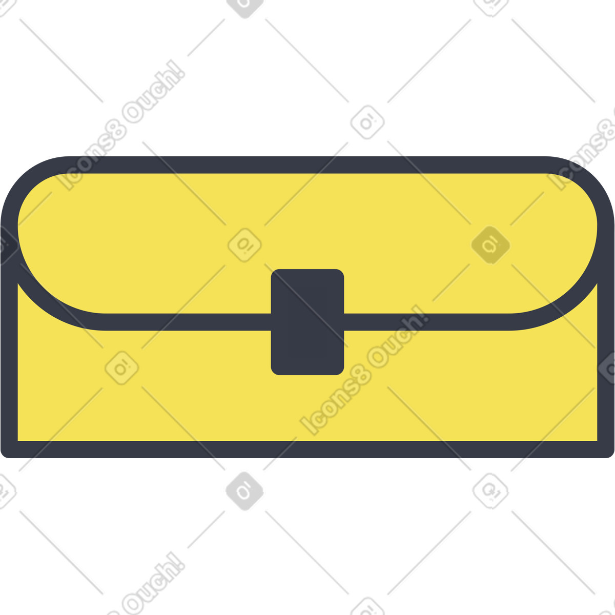 Ilustración Caja pequeña amarilla en estilo Abstract a descargar en PNG y SVG