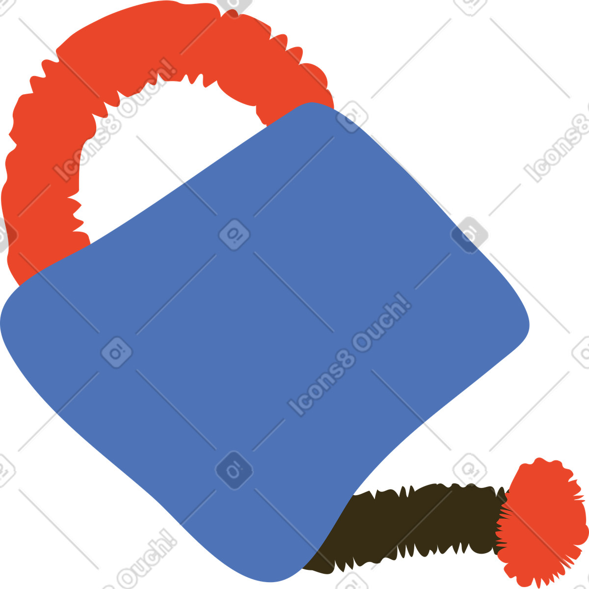 Illustration Arrosoir dans le style Bermuda à télécharger aux formats PNG, SVG