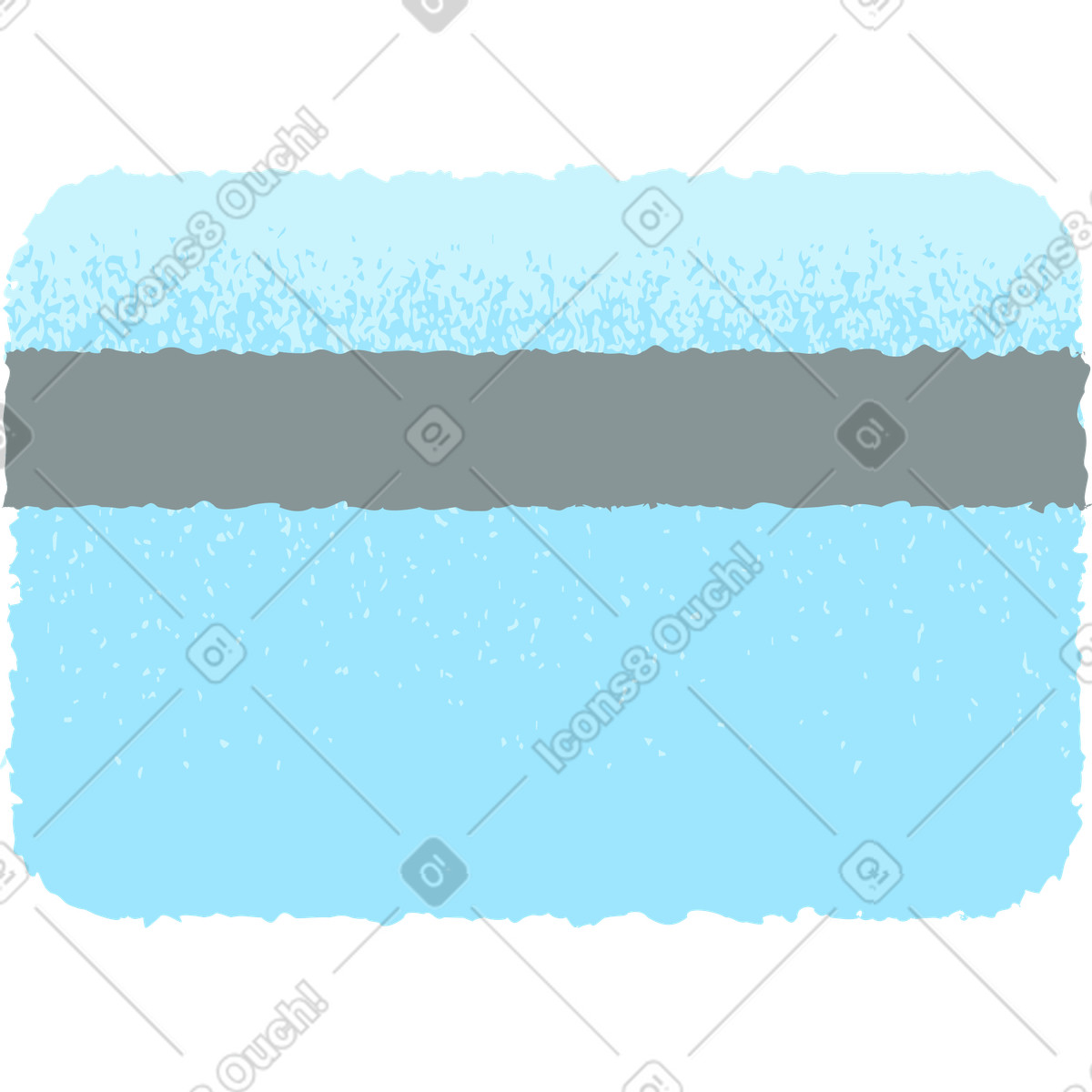 Indietro della carta di credito illustrazione in stile Mirage scarica in PNG, SVG