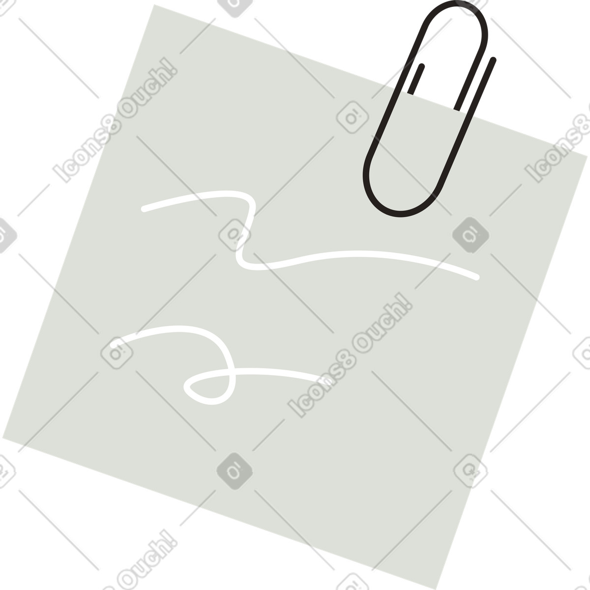 Post-it illustrazione in stile Like scarica in PNG, SVG