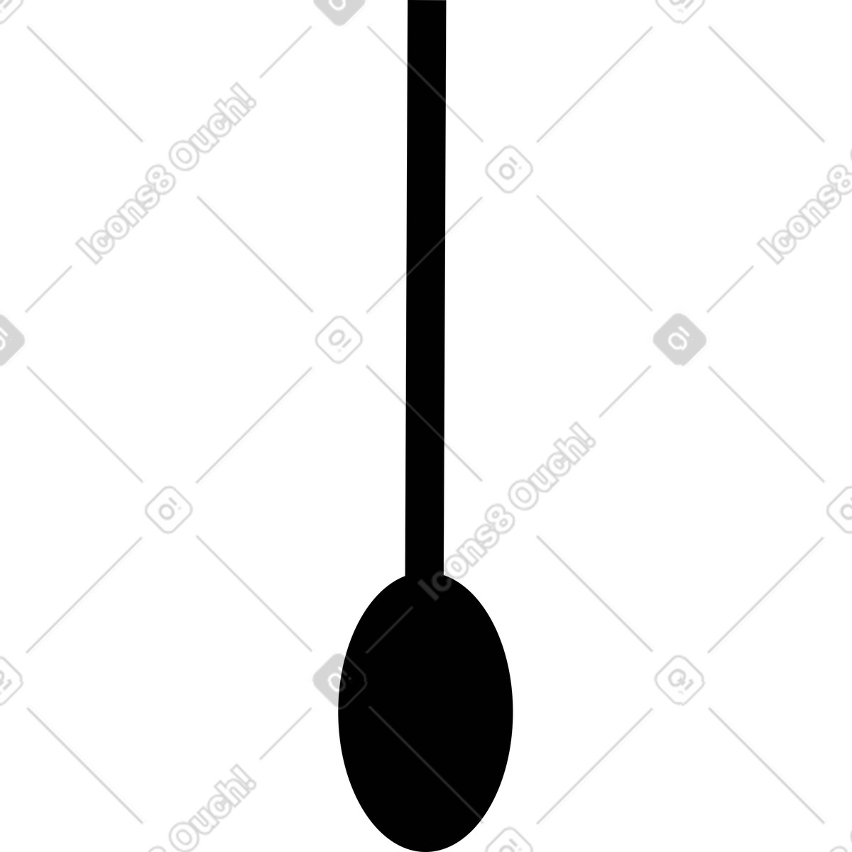 Ilustración Cuchara en estilo Burgundy a descargar en PNG y SVG