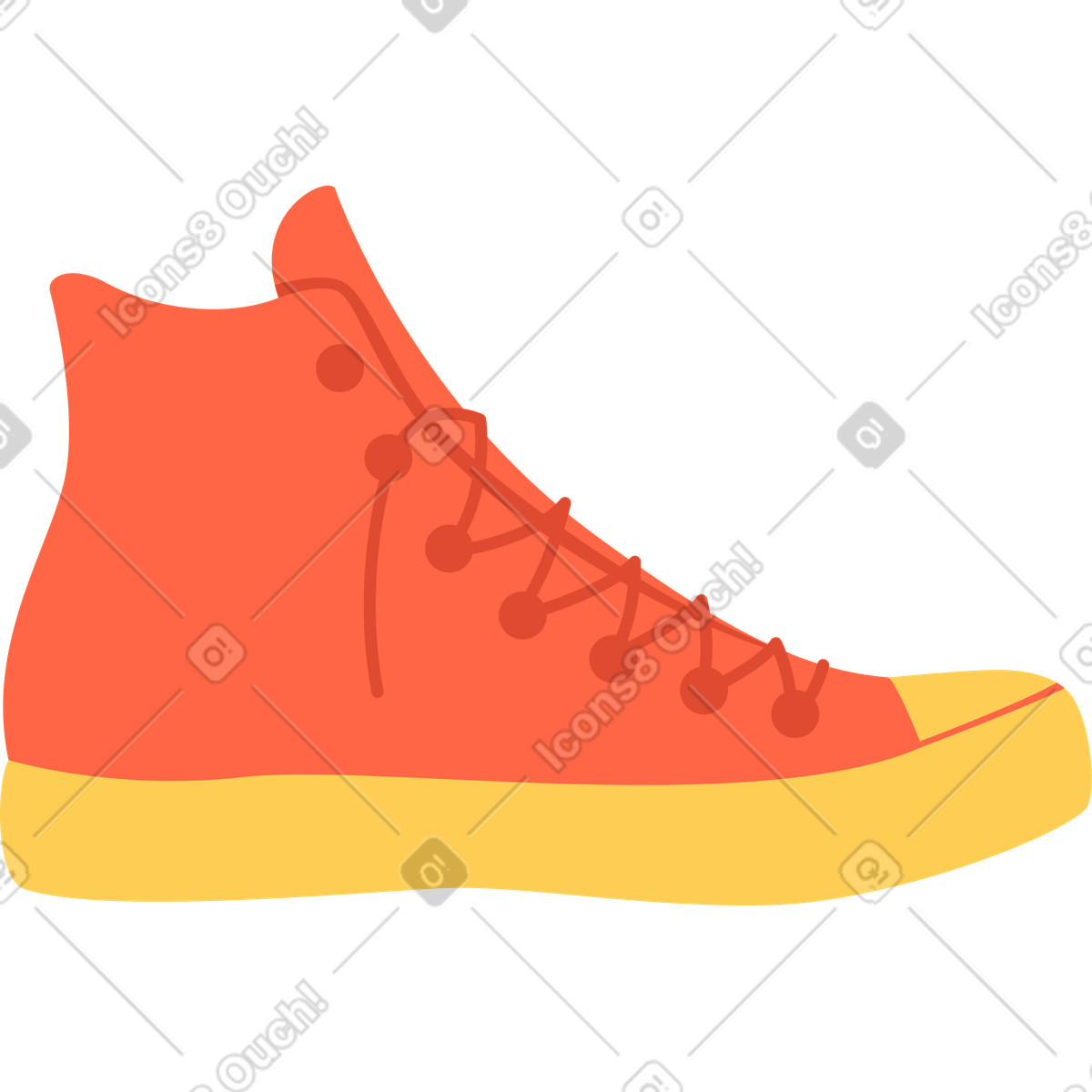 Ilustração de Tênis em no estilo Social para baixar em PNG, SVG