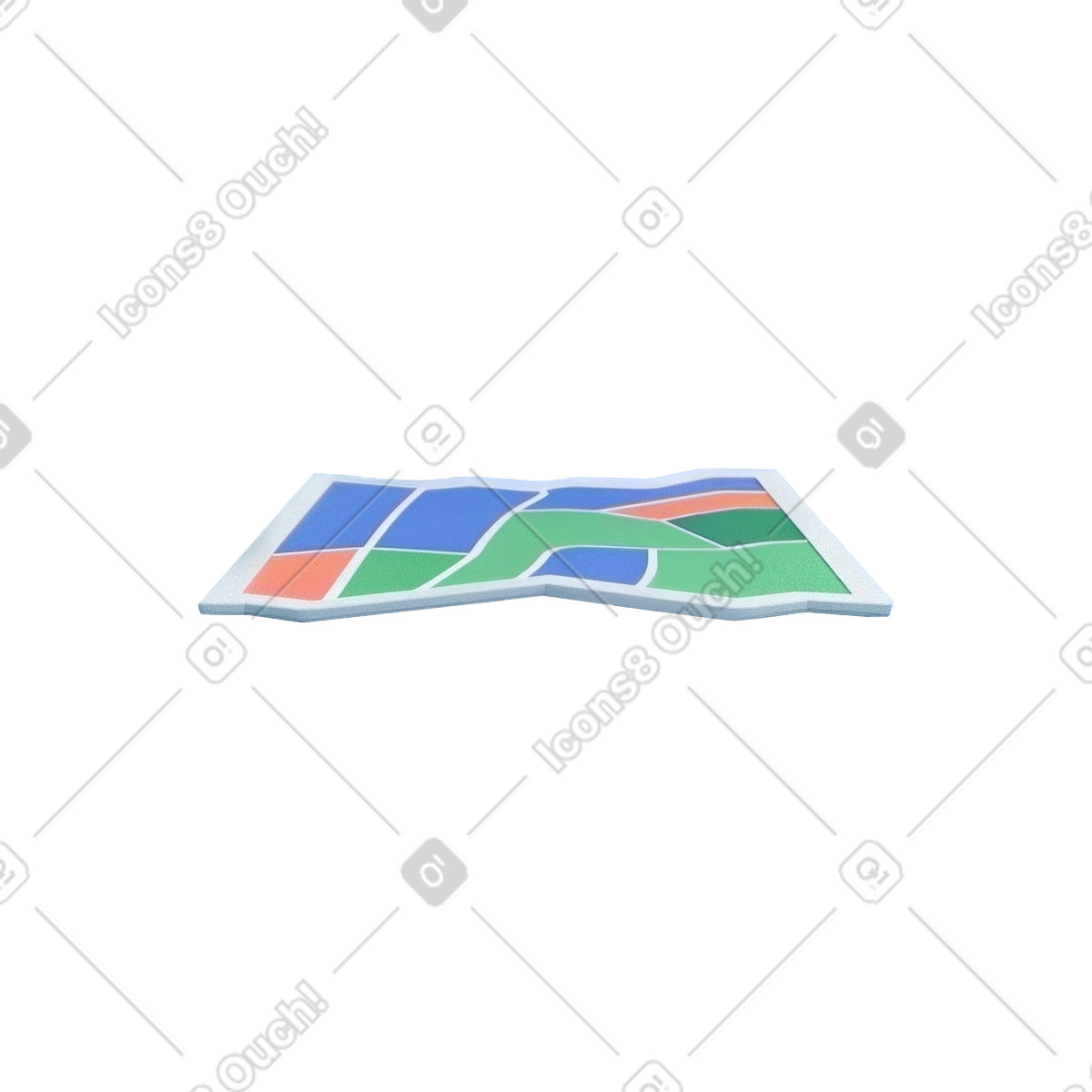 Иллюстрация Карта в стиле Grainy — скачать в форматах PNG, SVG