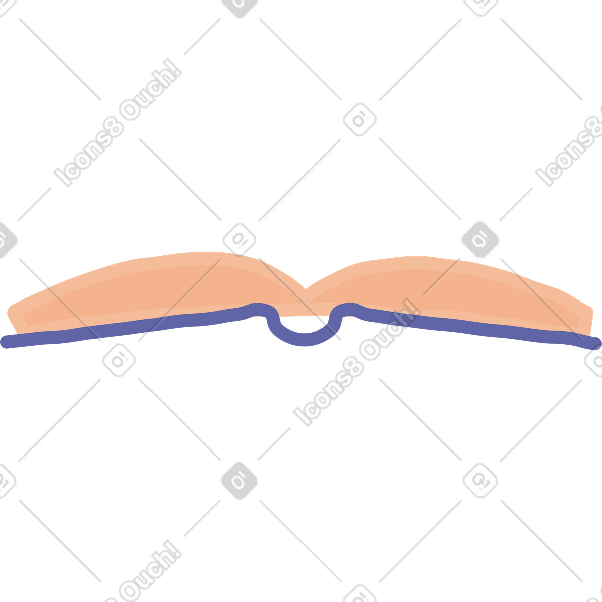 Ilustración Libro abierto en estilo Stripy a descargar en PNG y SVG