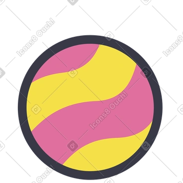 Planet animated illustration in GIF, Lottie (JSON), AE