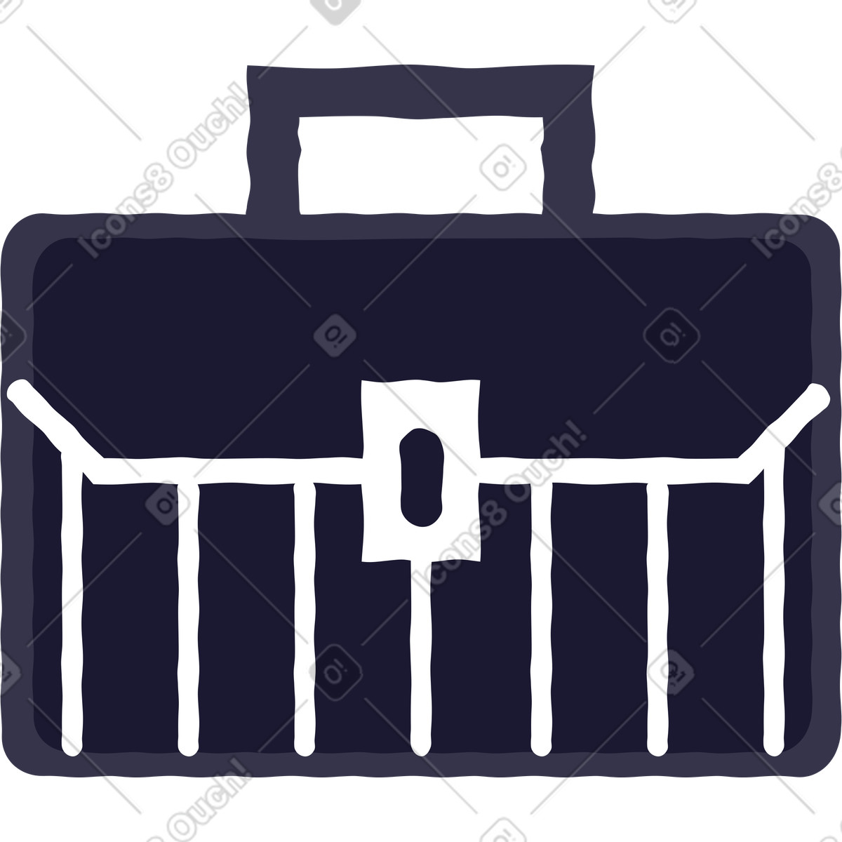 Stripy 스타일의 가방 일러스트레이션 PNG, SVG 다운로드