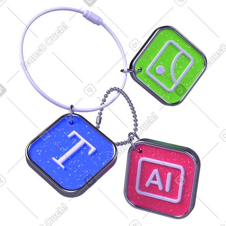 design tool keychain, ai and design assets keychain, digital product toolset keychain
