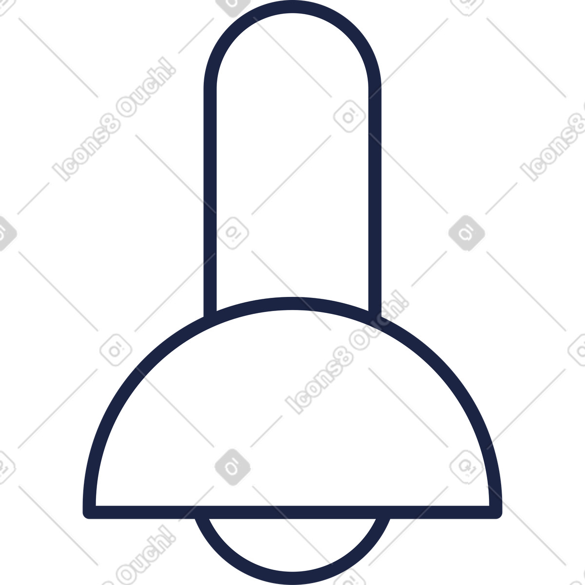 Photostudio lamp illustration in Urban Line style download in PNG, SVG
