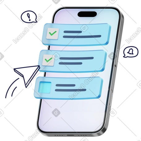 Mobile phone with checklist ui, Task management and productivity apps