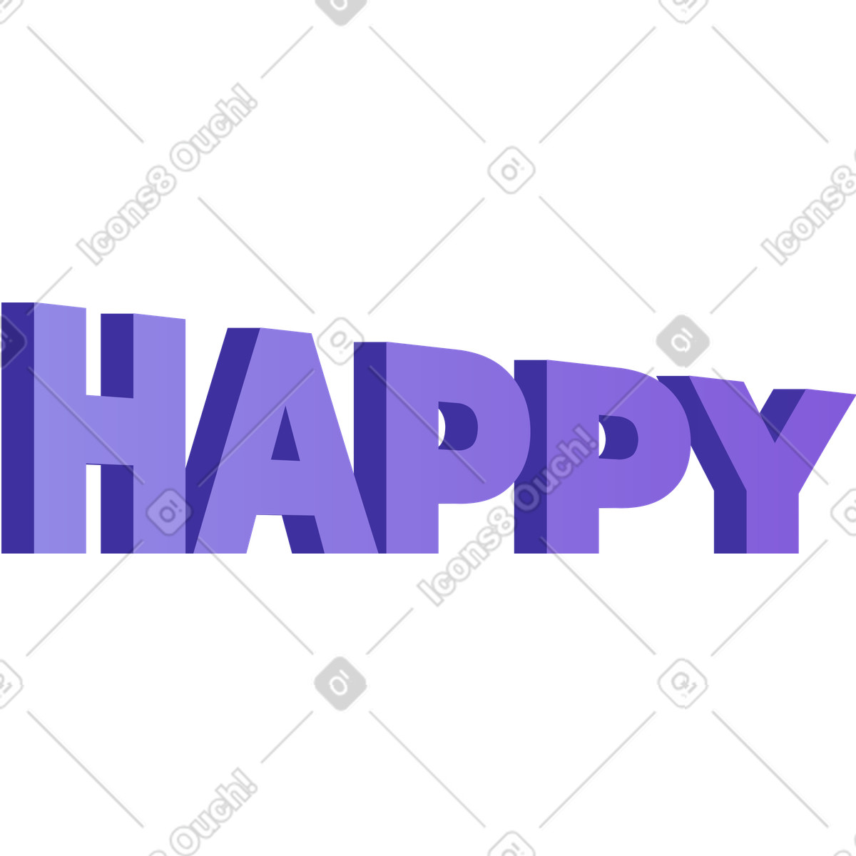 Scrivere testo felice illustrazione in stile Levels scarica in PNG, SVG
