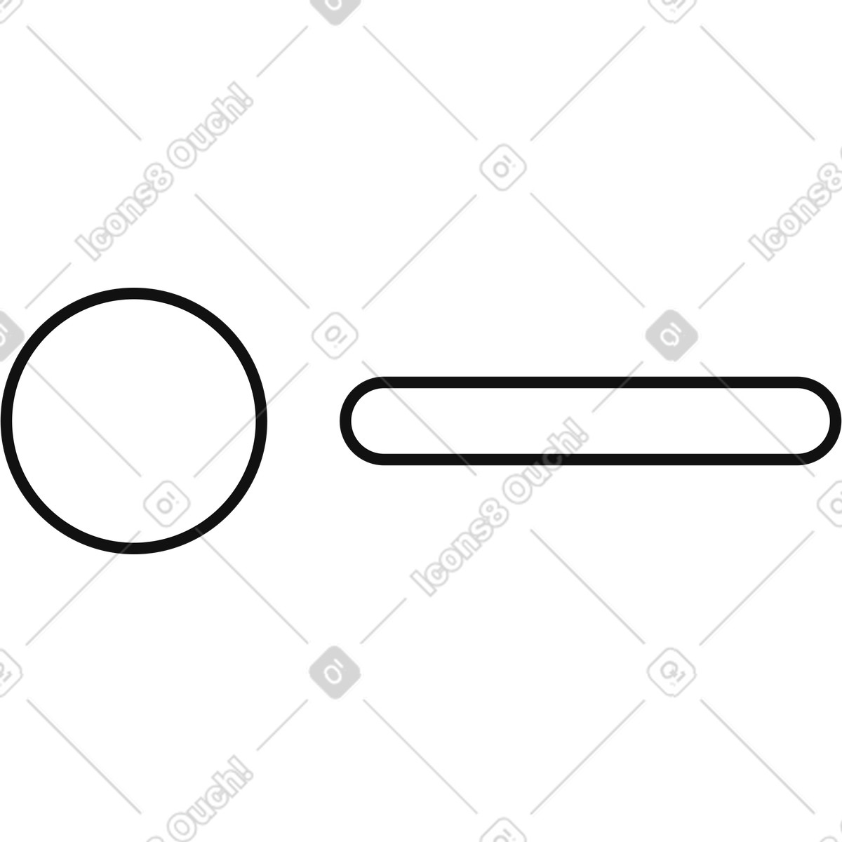 Ilustração de Badge template with empty round label and horizontal text space em no estilo Main para baixar em PNG, SVG