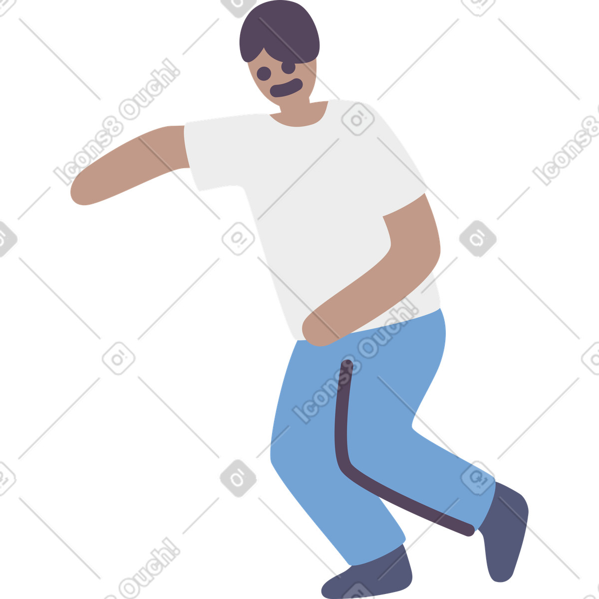 下载 Pluto 风格的 Man sitting 插画，支持 PNG、SVG 格式