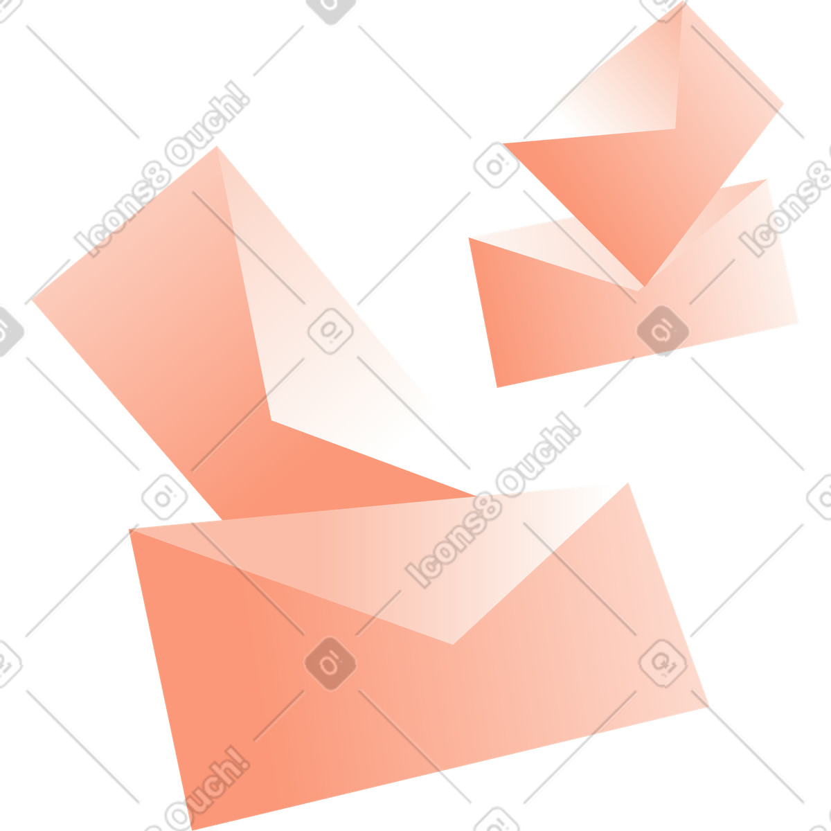 Ilustración Sobres en estilo Orange a descargar en PNG y SVG