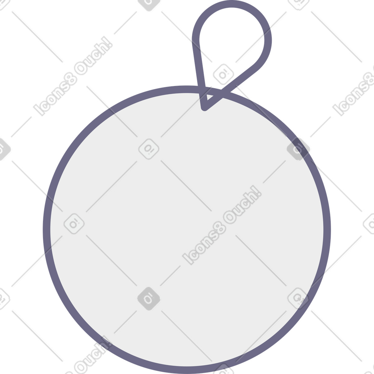 Bauble illustration in Modul style download in PNG, SVG