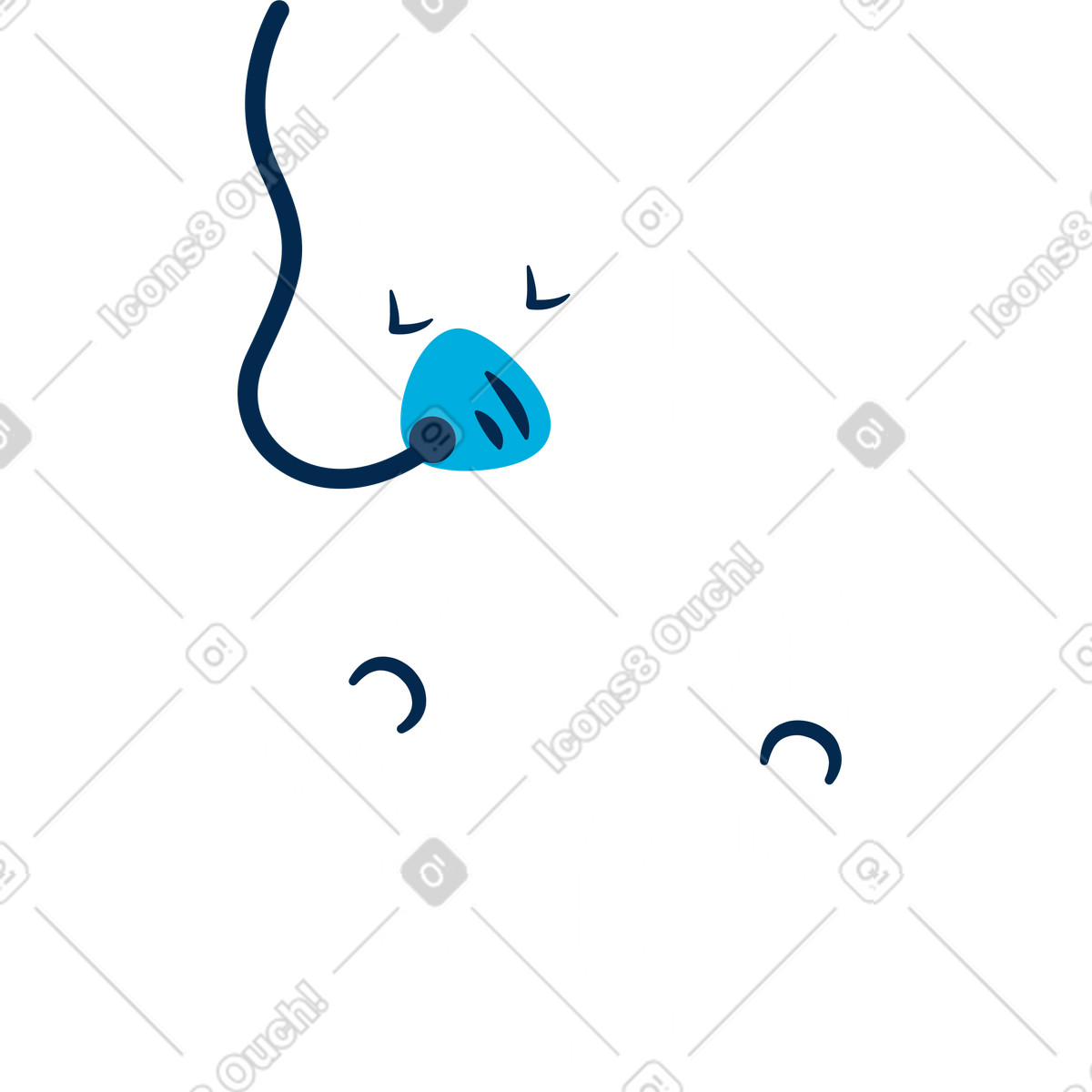Klon-Illustration im Flame-Stil als Download in PNG, SVG