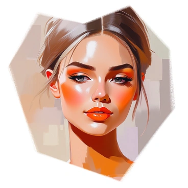 A close-up of a woman's face showcasing a warm, earthy makeup look. Her skin has a sun-kissed glow, with bronzed cheeks and subtle highlighter. The eyes are adorned with soft, sandy tones of eyeshadow, blended seamlessly to create depth. She has a thin line of dark eyeliner accentuating her eyes, and long, fluttery lashes. Her lips are coated with a nude, terracotta lipstick. The makeup is inspired by desert landscapes, with hues reminiscent of warm sands and sun-baked rocks, enhancing her natural beauty. The background features soft, blurred tones that complement the earthy palette.