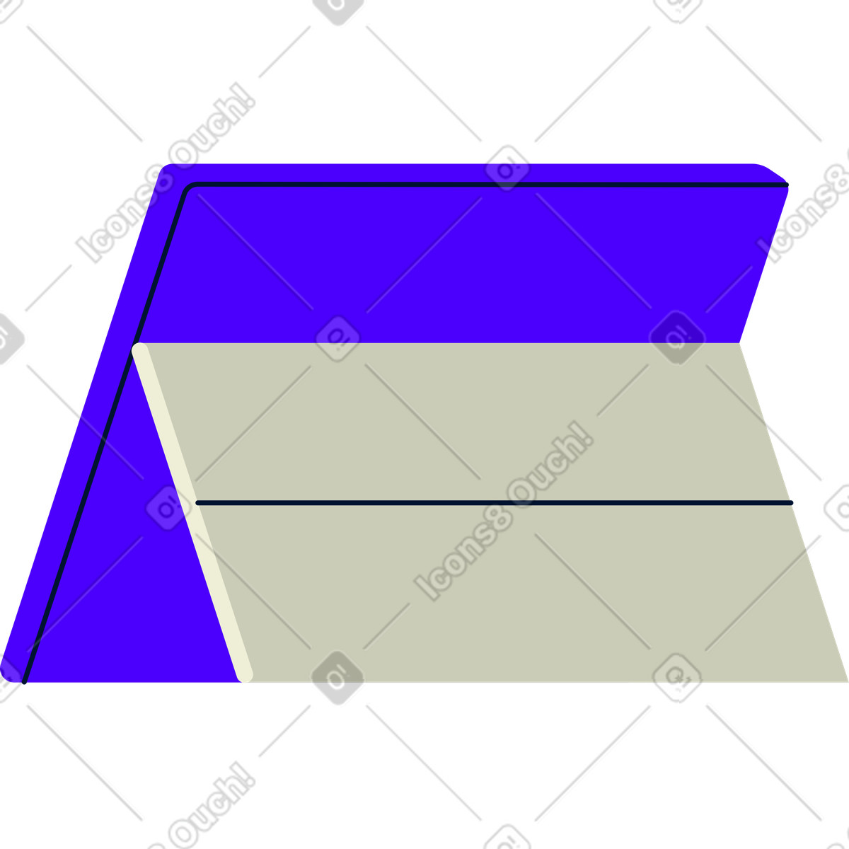 Illustration Tablette dans le style Cubes à télécharger aux formats PNG, SVG