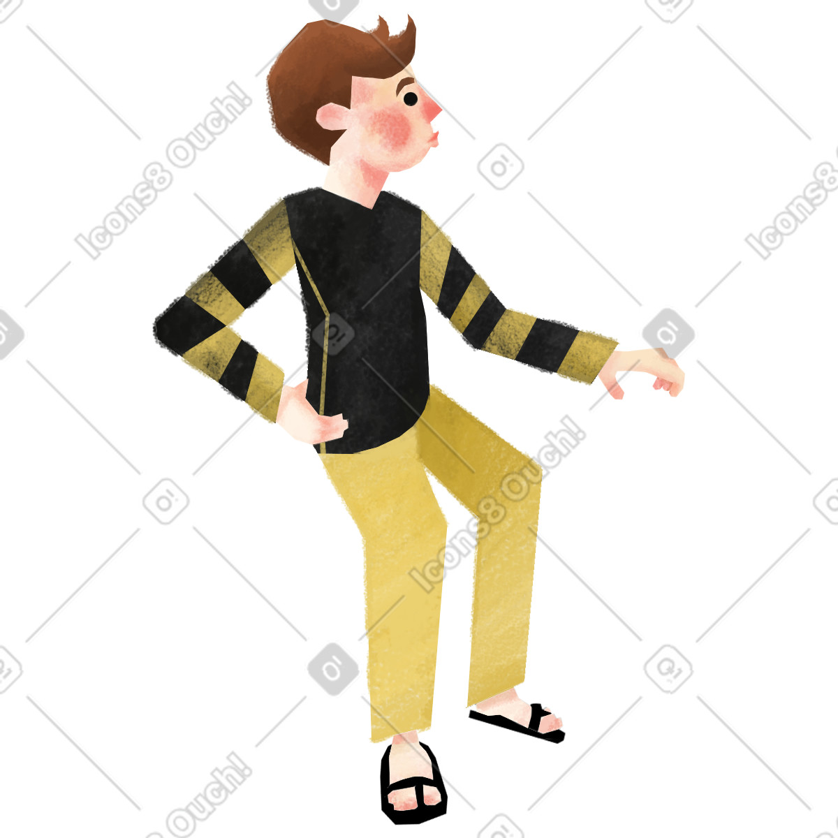 Boy illustrazione in stile Family scarica in PNG, SVG