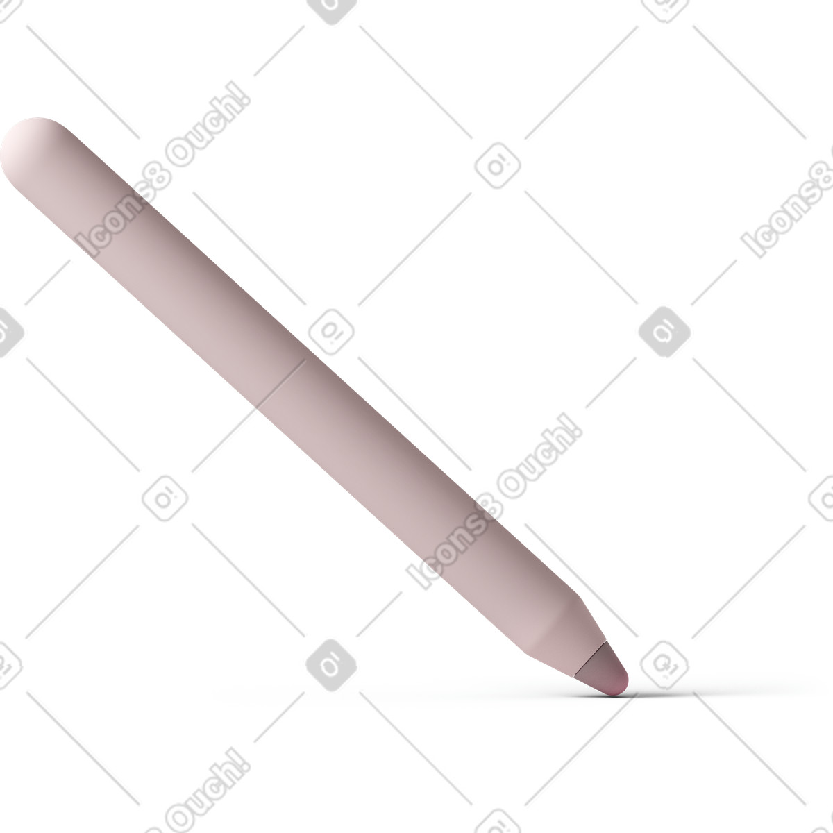 Ilustração de Pink stylus em no estilo 3D Casual life para baixar em PNG, SVG