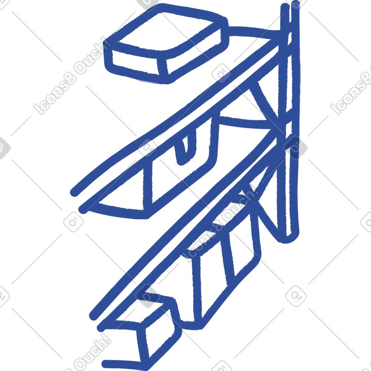 Shelf illustration in Lime style download in PNG, SVG