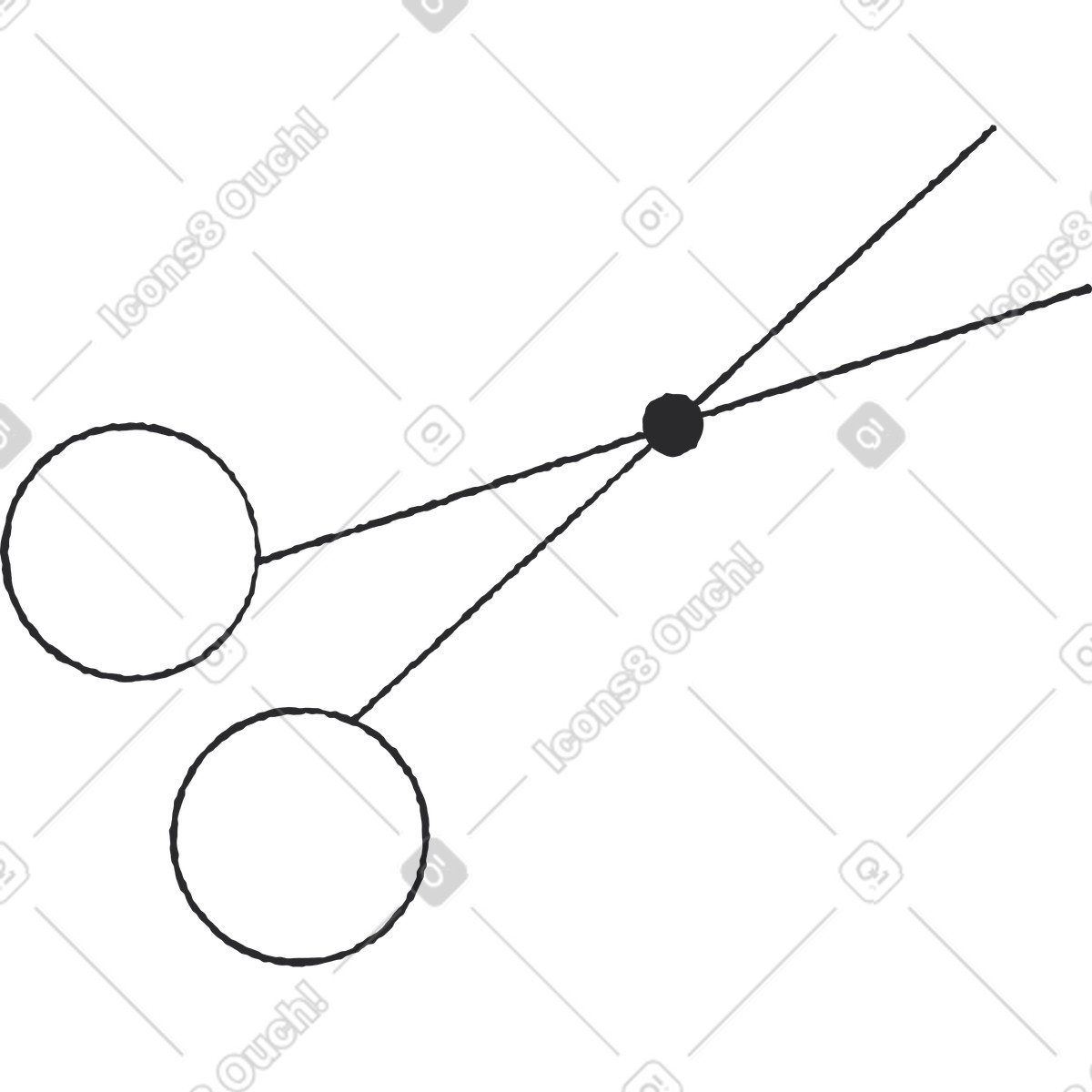 Pablo スタイルの はさみ のイラストをPNG、SVG形式でダウンロード