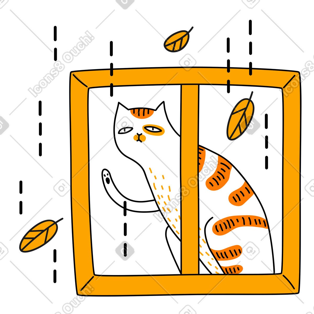 Ilustração de O outono chegou em no estilo Purr para baixar em PNG, SVG