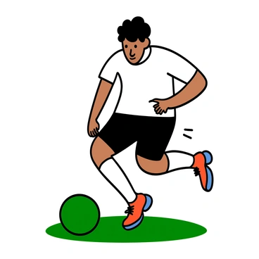 A soccer player practicing dribbling with a soccer ball while wearing flashy shoes.