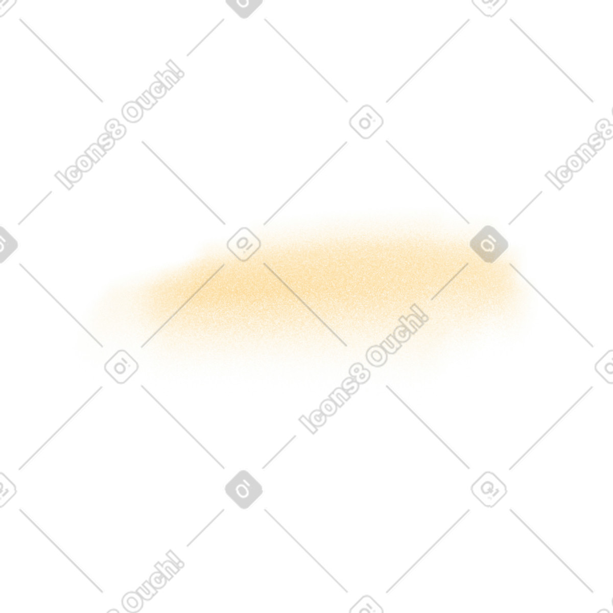 Yellow transparent glow illustration in Gleam style download in PNG, SVG